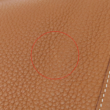 エルメス HERMES エヴリン1 GM ゴールド トリヨンクレマンス ショルダーバッグ シルバー金具 茶