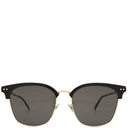 ボッテガヴェネタ BOTTEGA VENETA ブロータイプ 56□18 BV0155SK ブラック プラスチック メタル サングラス ゴールド金具 黒 ハーフリム