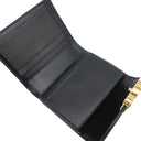 セリーヌ CELINE スモール フラップウォレット トリオンフ 10D783DPV38NO ブラック カーフ 三つ折り財布 ゴールド金具 黒