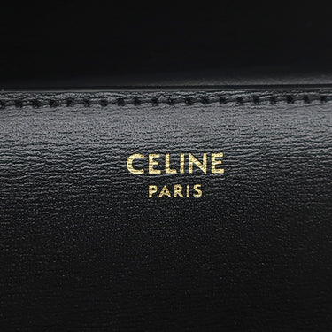 セリーヌ CELINE スモール フラップウォレット トリオンフ 10D783DPV38NO ブラック カーフ 三つ折り財布 ゴールド金具 黒