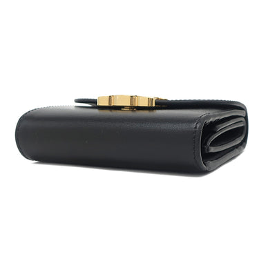 セリーヌ CELINE スモール フラップウォレット トリオンフ 10D783DPV38NO ブラック カーフ 三つ折り財布 ゴールド金具 黒