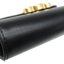 セリーヌ CELINE スモール フラップウォレット トリオンフ 10D783DPV38NO ブラック カーフ 三つ折り財布 ゴールド金具 黒