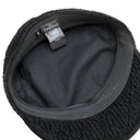 シャネル CHANEL ダイヤステッチ キャスケット ブラック シルク ビスコース ポリアミド エラスタン 14038 キャスケット 帽子 黒 ココマーク