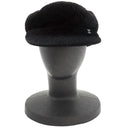 シャネル CHANEL ダイヤステッチ キャスケット ブラック シルク ビスコース ポリアミド エラスタン 14038 キャスケット 帽子 黒 ココマーク