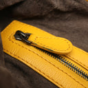 ボッテガヴェネタ BOTTEGA VENETA ホーボー イエロー レザー ハンドバッグ ガンメタル金具 黄色 肩掛け ワンショルダー