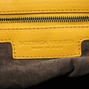 ボッテガヴェネタ BOTTEGA VENETA ホーボー イエロー レザー ハンドバッグ ガンメタル金具 黄色 肩掛け ワンショルダー