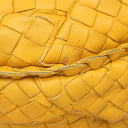 ボッテガヴェネタ BOTTEGA VENETA ホーボー イエロー レザー ハンドバッグ ガンメタル金具 黄色 肩掛け ワンショルダー