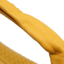 ボッテガヴェネタ BOTTEGA VENETA ホーボー イエロー レザー ハンドバッグ ガンメタル金具 黄色 肩掛け ワンショルダー