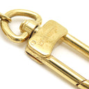 ルイヴィトン LOUIS VUITTON ポルトクレ シェンヌ パスティーユ M65386 ブラウン GP エナメル キーホルダー ゴールド金具 茶 LVロゴ キーリング