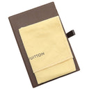 ルイヴィトン LOUIS VUITTON ポルトクレ シェンヌ パスティーユ M65386 ブラウン GP エナメル キーホルダー ゴールド金具 茶 LVロゴ キーリング