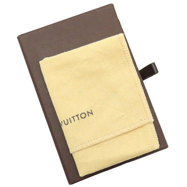 ルイヴィトン LOUIS VUITTON ポルトクレ シェンヌ パスティーユ M65386 ブラウン GP エナメル キーホルダー ゴールド金具 茶 LVロゴ キーリング