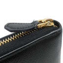 プラダ PRADA メタルロゴ ラウンドファスナー 1ML506 NERO サフィアーノレザー 長財布 ゴールド金具 黒 SAFFIANO METAL