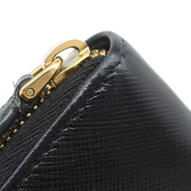 プラダ PRADA メタルロゴ ラウンドファスナー 1ML506 NERO サフィアーノレザー 長財布 ゴールド金具 黒 SAFFIANO METAL