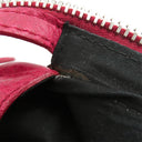 バレンシアガ BALENCIAGA ザ ジャイアント ミッドデイ 207806 レッド レザー ハンドバッグ シルバー金具 エディターズバッグ 赤