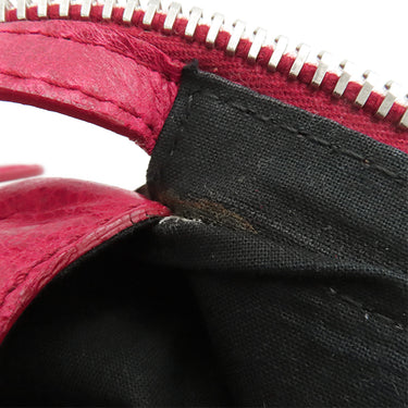 バレンシアガ BALENCIAGA ザ ジャイアント ミッドデイ 207806 レッド レザー ハンドバッグ シルバー金具 エディターズバッグ 赤