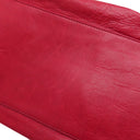 バレンシアガ BALENCIAGA ザ ジャイアント ミッドデイ 207806 レッド レザー ハンドバッグ シルバー金具 エディターズバッグ 赤