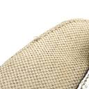 プラダ PRADA キャンバス オーストリッチ ベージュ×ホワイト キャンバス オーストリッチ 2WAYバッグ シルバー金具 三角ロゴプレート ミニ ショルダー 白