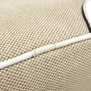 プラダ PRADA キャンバス オーストリッチ ベージュ×ホワイト キャンバス オーストリッチ 2WAYバッグ シルバー金具 三角ロゴプレート ミニ ショルダー 白