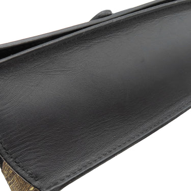 ロエベ LOEWE バルセロナ スモール ベージュ×ブラック パイソン レザー 2WAYバッグ ゴールド金具 黒 ショルダー クラッチ