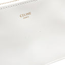 セリーヌ CELINE ティーン サプル クラシック パニエ 115802FF7 ベージュ×ホワイト ラフィア レザー 2WAYバッグ ゴールド金具 カゴバッグ バスケット ストローバッグ