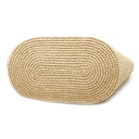 セリーヌ CELINE ティーン サプル クラシック パニエ 115802FF7 ベージュ×ホワイト ラフィア レザー 2WAYバッグ ゴールド金具 カゴバッグ バスケット ストローバッグ