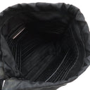 プラダ PRADA ドローストリング ショルダーバッグ NERO ナイロン ショルダーバッグ シルバー金具 黒 三角ロゴ