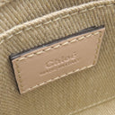 クロエ Chloe リネン製 Woody ミニトートバッグ CHC22AP237I266J5 セメントピンク リネン リネンキャンバス シャイニーカーフスキン 2WAYバッグ ハンドバッグ ショルダー