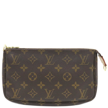 ルイヴィトン LOUIS VUITTON ポシェット アクセソワール M51980 モノグラム モノグラムキャンバス アクセサリーポーチ ゴールド金具 茶 ポーチ ハンドバッグ