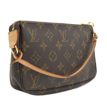 ルイヴィトン LOUIS VUITTON ポシェット アクセソワール M51980 モノグラム モノグラムキャンバス アクセサリーポーチ ゴールド金具 茶 ポーチ ハンドバッグ