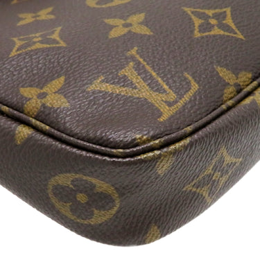 ルイヴィトン LOUIS VUITTON ポシェット アクセソワール M51980 モノグラム モノグラムキャンバス アクセサリーポーチ ゴールド金具 茶 ポーチ ハンドバッグ