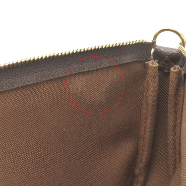 ルイヴィトン LOUIS VUITTON ポシェット アクセソワール M51980 モノグラム モノグラムキャンバス アクセサリーポーチ ゴールド金具 茶 ポーチ ハンドバッグ