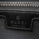 グッチ GUCCI インターロッキングG 703468 ブラック GGスプリームキャンバス レザー 2WAYバッグ シルバー金具 黒 ショルダー クラッチ