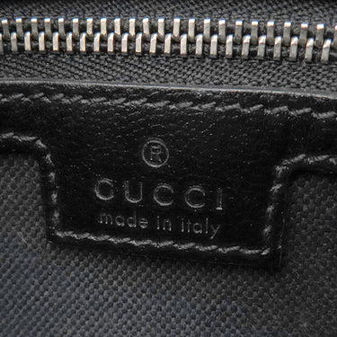 グッチ GUCCI インターロッキングG 703468 ブラック GGスプリームキャンバス レザー 2WAYバッグ シルバー金具 黒 ショルダー クラッチ