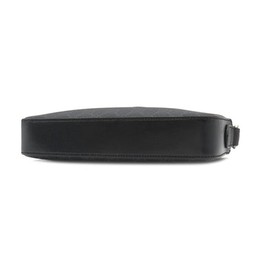 グッチ GUCCI インターロッキングG 703468 ブラック GGスプリームキャンバス レザー 2WAYバッグ シルバー金具 黒 ショルダー クラッチ