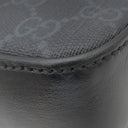 グッチ GUCCI インターロッキングG 703468 ブラック GGスプリームキャンバス レザー 2WAYバッグ シルバー金具 黒 ショルダー クラッチ