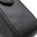 グッチ GUCCI インターロッキングG 703468 ブラック GGスプリームキャンバス レザー 2WAYバッグ シルバー金具 黒 ショルダー クラッチ