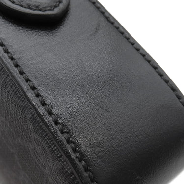 グッチ GUCCI インターロッキングG 703468 ブラック GGスプリームキャンバス レザー 2WAYバッグ シルバー金具 黒 ショルダー クラッチ