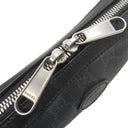 グッチ GUCCI インターロッキングG 703468 ブラック GGスプリームキャンバス レザー 2WAYバッグ シルバー金具 黒 ショルダー クラッチ
