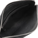 グッチ GUCCI インターロッキングG 703468 ブラック GGスプリームキャンバス レザー 2WAYバッグ シルバー金具 黒 ショルダー クラッチ
