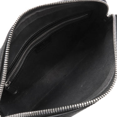 グッチ GUCCI インターロッキングG 703468 ブラック GGスプリームキャンバス レザー 2WAYバッグ シルバー金具 黒 ショルダー クラッチ