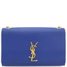 サンローラン SAINT LAURENT ケイト ミディアム 364021 ブルー レザー ショルダーバッグ ゴールド金具 Kate 青 YSL チェーンショルダー