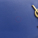 サンローラン SAINT LAURENT ケイト ミディアム 364021 ブルー レザー ショルダーバッグ ゴールド金具 Kate 青 YSL チェーンショルダー