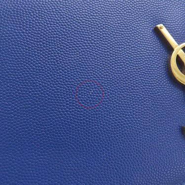 サンローラン SAINT LAURENT ケイト ミディアム 364021 ブルー レザー ショルダーバッグ ゴールド金具 Kate 青 YSL チェーンショルダー