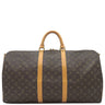 ルイヴィトン LOUIS VUITTON キーポル バンドリエール 55 M41414 モノグラム モノグラムキャンバス ボストンバッグ ゴールド金具 茶 ネームタグ/ポワニエ/鍵/パドロック欠品