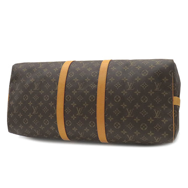 ルイヴィトン LOUIS VUITTON キーポル バンドリエール 55 M41414 モノグラム モノグラムキャンバス ボストンバッグ ゴールド金具 茶 ネームタグ/ポワニエ/鍵/パドロック欠品