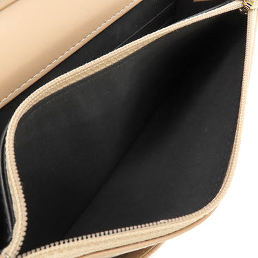 シャネル CHANEL CCフィリグリー AP0250 ベージュ×ブラック キャビアスキン チェーンウォレット ゴールド金具 チェーンショルダー