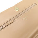 シャネル CHANEL CCフィリグリー AP0250 ベージュ×ブラック キャビアスキン チェーンウォレット ゴールド金具 チェーンショルダー