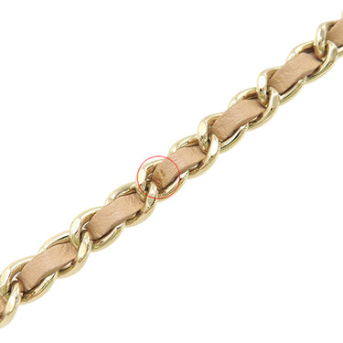 シャネル CHANEL CCフィリグリー AP0250 ベージュ×ブラック キャビアスキン チェーンウォレット ゴールド金具 チェーンショルダー