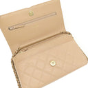 シャネル CHANEL CCフィリグリー AP0250 ベージュ×ブラック キャビアスキン チェーンウォレット ゴールド金具 チェーンショルダー