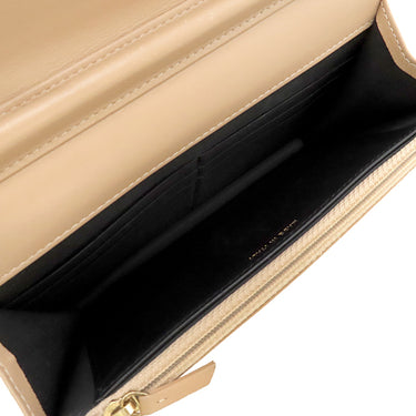 シャネル CHANEL CCフィリグリー AP0250 ベージュ×ブラック キャビアスキン チェーンウォレット ゴールド金具 チェーンショルダー